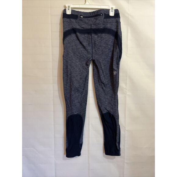 Ariat Heat Two Knee Patch Breeches Ladies M Pre Owned Blue Ariatek - Picture 5 of 6